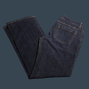 Ann Taylor Womens Bootcut Jeans 6 Dark Wash Low Rise Stretch